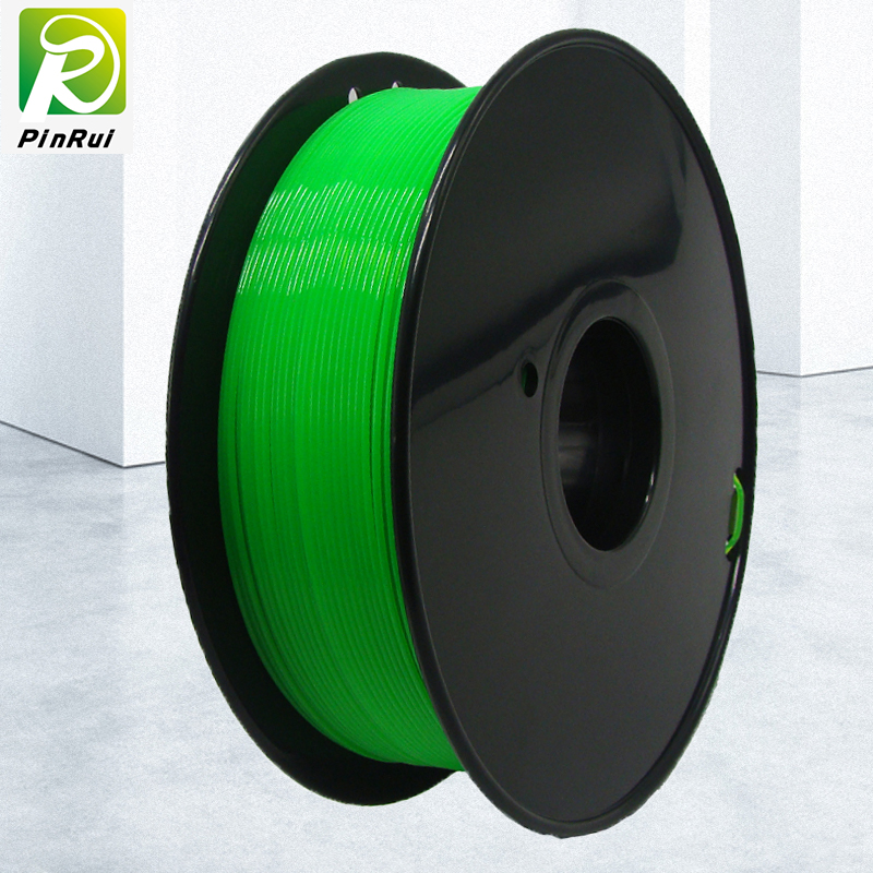 Pinrui de alta calidad 1kg 3D PLA Impresora Filamento verde color verde